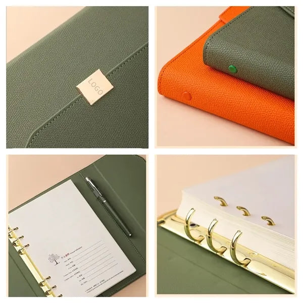A5 Leather Journals  Notebook with Magnetic Closure