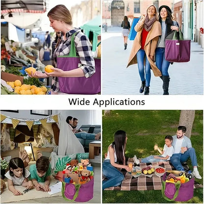 Foldable Tote Shopping Bag with Pocket