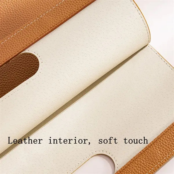 A4 Document Holder with Handle PU Leather File Folder