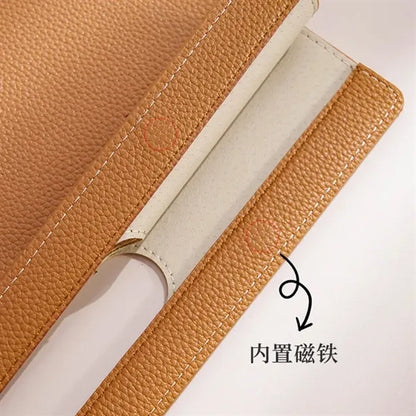 A4 Document Holder with Handle PU Leather File Folder