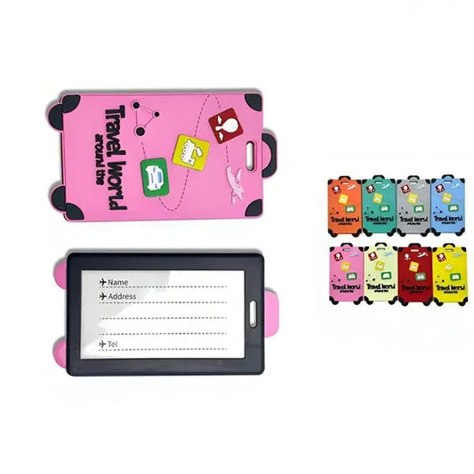 Silicone Luggage Suitcase Tags with Name Address