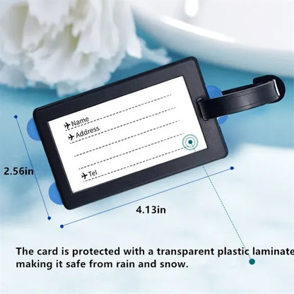 Silicone Luggage Suitcase Tags with Name Address