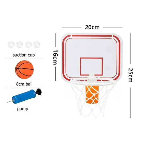 Mini Basketball Hoop with Clips and Suction Cups