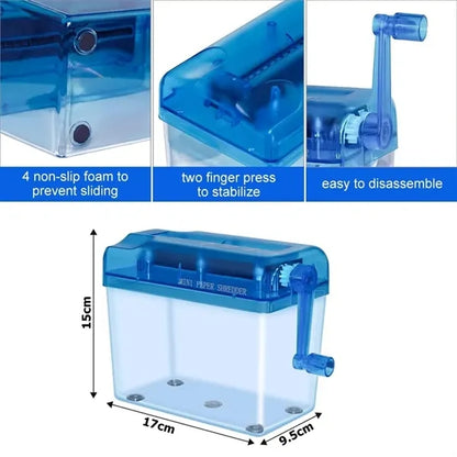 A6 Portable Mini Hand Shredder Documents Paper Cutting Tool