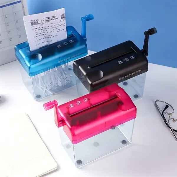 A6 Portable Mini Hand Shredder Documents Paper Cutting Tool