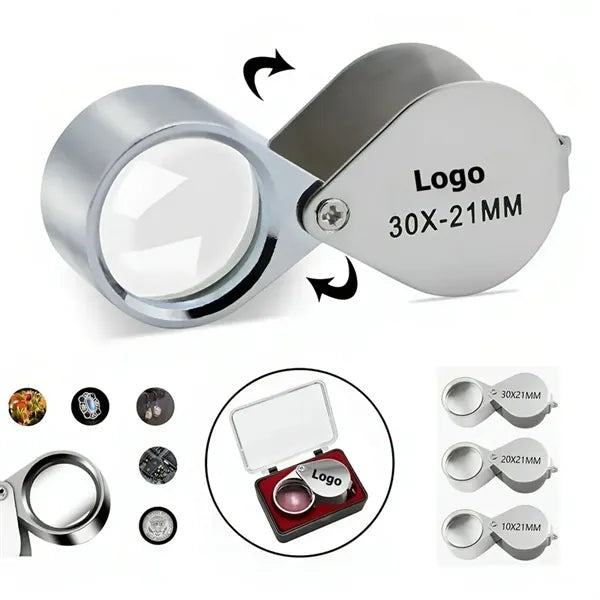 Portable Folding Pocket 30X Magnifying Glass