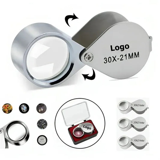 Portable Folding Pocket 30X Magnifying Glass
