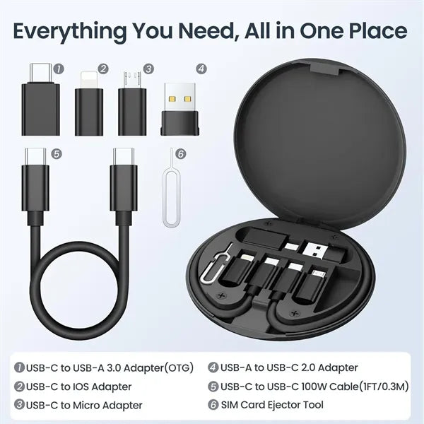 Multi-Port USB Charger  Universal Charging Adapter Kit