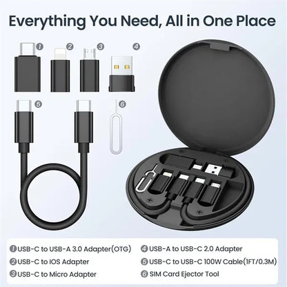 Multi-Port USB Charger  Universal Charging Adapter Kit