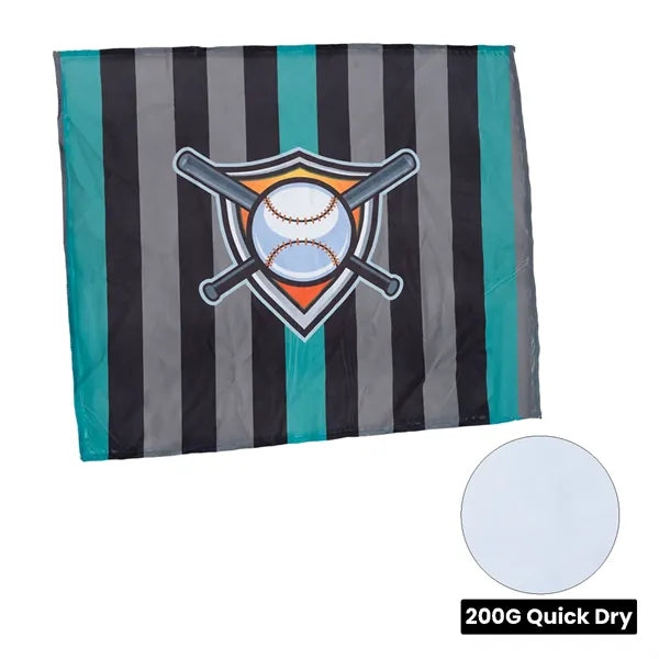 Sublimation Quick Dry Sports Rally Towel - 18" x 15"