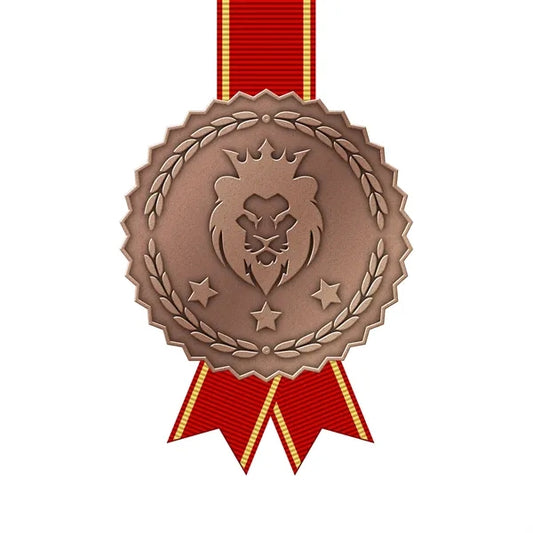Zinc Alloy Medal with Antique Plating Finishes - Die Struck