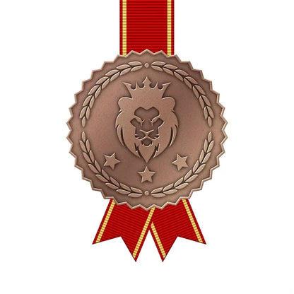 Zinc Alloy Medal with Antique Plating Finishes - Die Struck