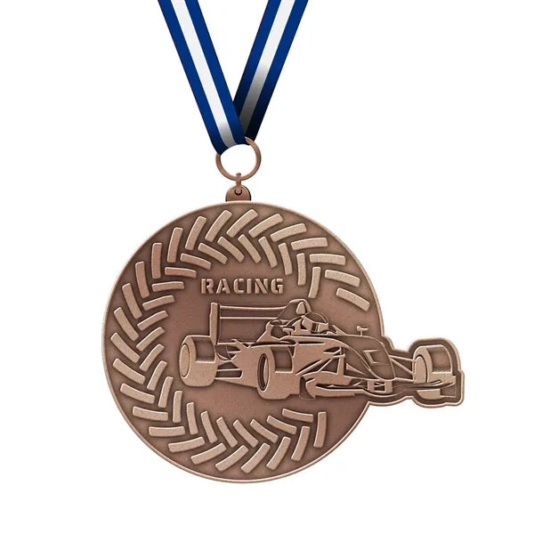 Zinc Alloy Medal with Antique Plating Finishes - Die Struck