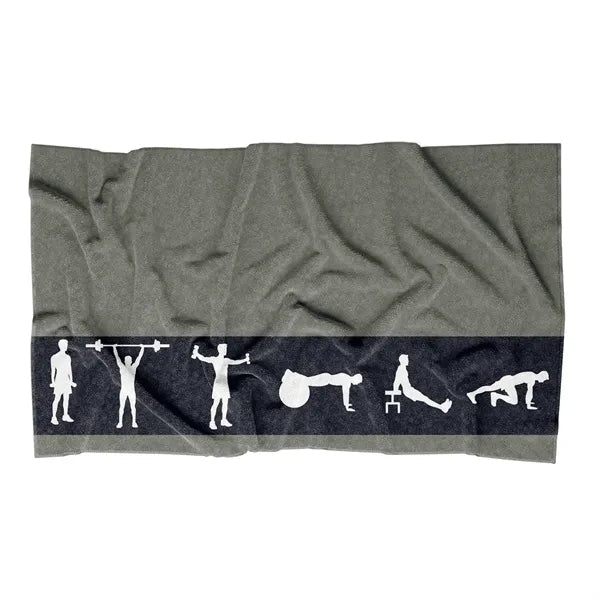 Sublimated Microfiber Golf Towel with Grommet & Carabiner