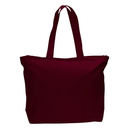 12 oz Cotton Canvas Large Tote Bag - 23"W x 17"H x 6"D x