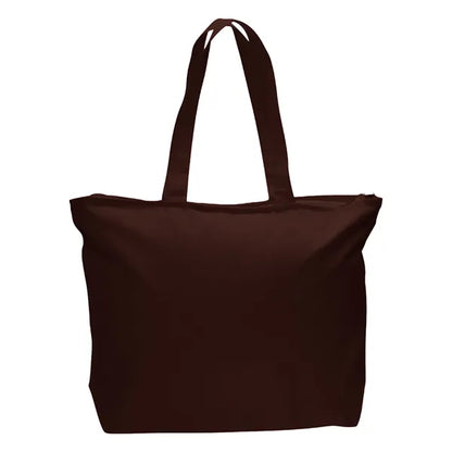 12 oz Cotton Canvas Large Tote Bag - 23"W x 17"H x 6"D x