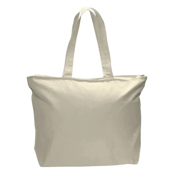 12 oz Cotton Canvas Large Tote Bag - 23"W x 17"H x 6"D x