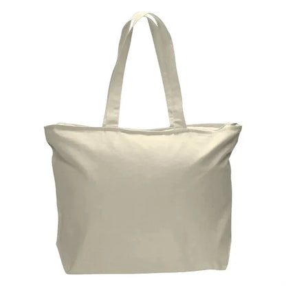 12 oz Cotton Canvas Large Tote Bag - 23"W x 17"H x 6"D x