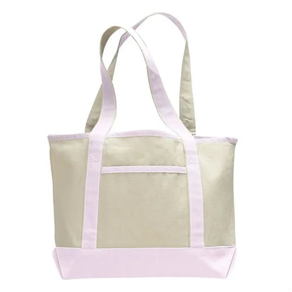 12 oz Cotton Canvas Tote Bag - 15"W x 12"H x 4"D x 20"Handle