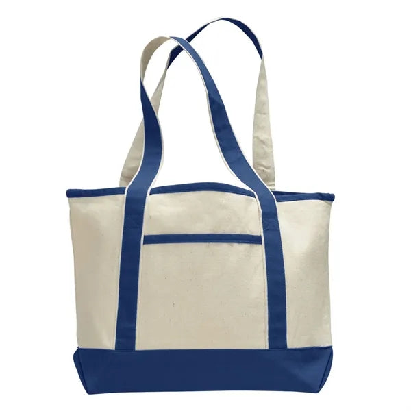 12 oz Cotton Canvas Tote Bag - 15"W x 12"H x 4"D x 20"Handle