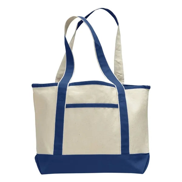 12 oz Cotton Canvas Tote Bag - 15"W x 12"H x 4"D x 20"Handle