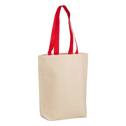 12 oz Cotton Canvas Tote Bag - 15"W x16"H x 4"D x 24"Handle