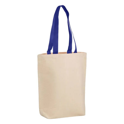 12 oz Cotton Canvas Tote Bag - 15"W x16"H x 4"D x 24"Handle