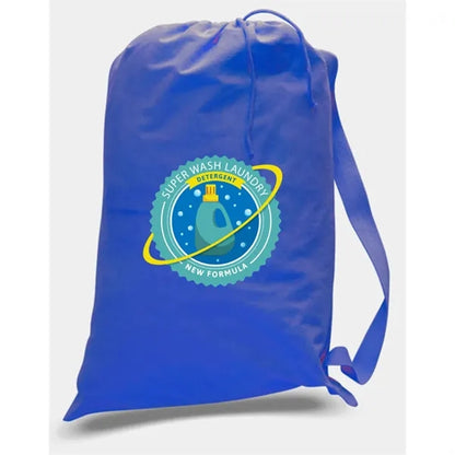 Custom 12 oz Cotton Canvas Laundry Bag w/ Drawstring - 19"W