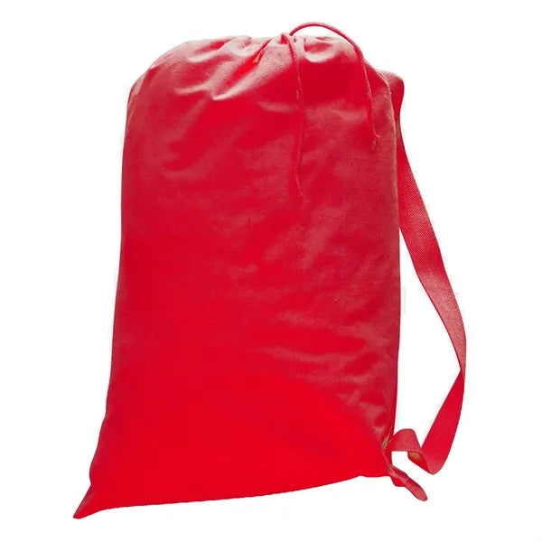 Custom 12 oz Cotton Canvas Laundry Bag w/ Drawstring - 19"W