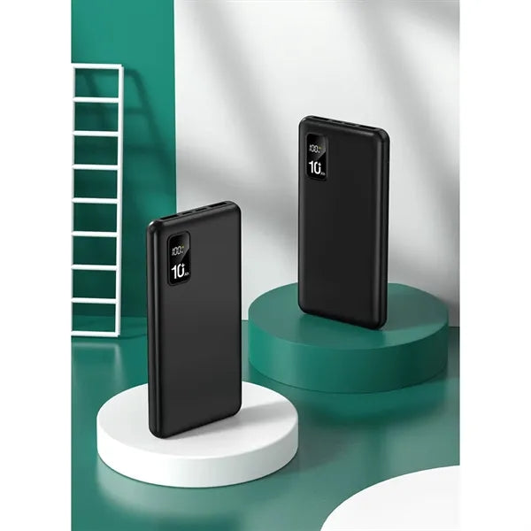 Powerbank 10000mAh Capacity with Digital Display