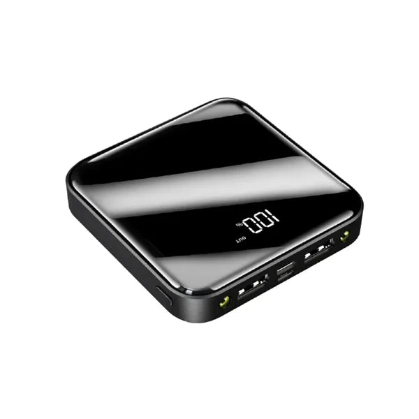 10000 mAh Thin Small Glass Power Bank with digital display