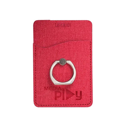 Leeman RFID Phone Pocket With Metal Ring Stand