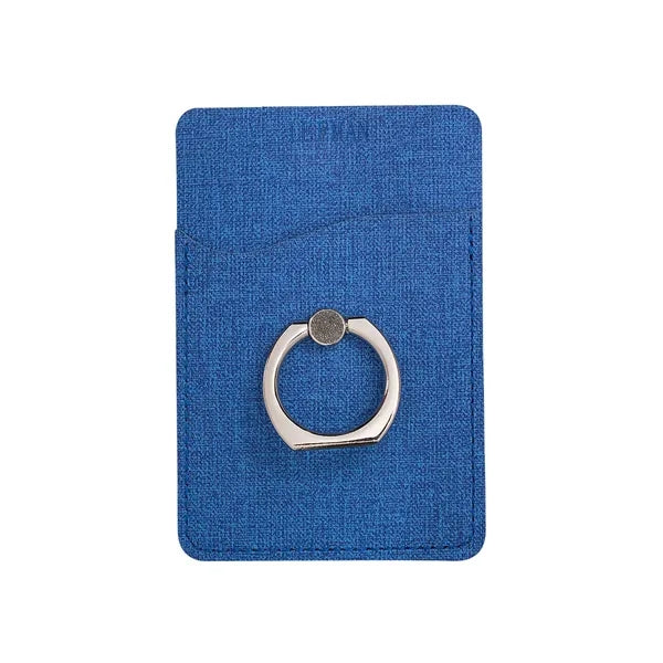 Leeman RFID Phone Pocket With Metal Ring Stand