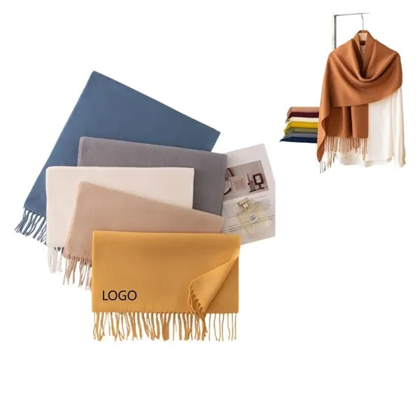 Soft Cashmere Feel Wide Winter Scarf