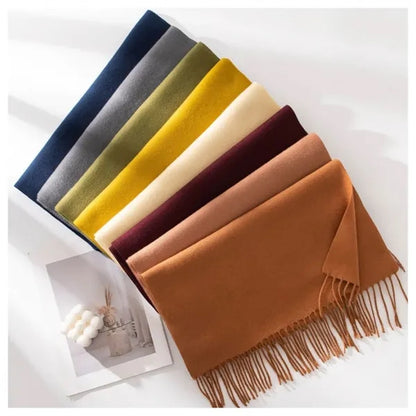 Soft Cashmere Feel Wide Winter Scarf