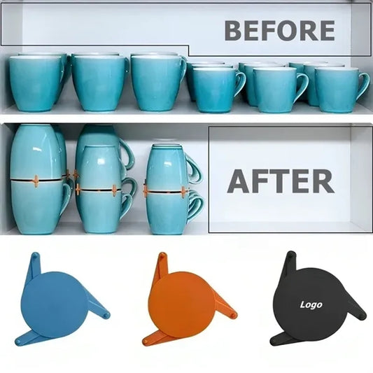 Expandable Stackable Drinkware Stacker Mug Organizer