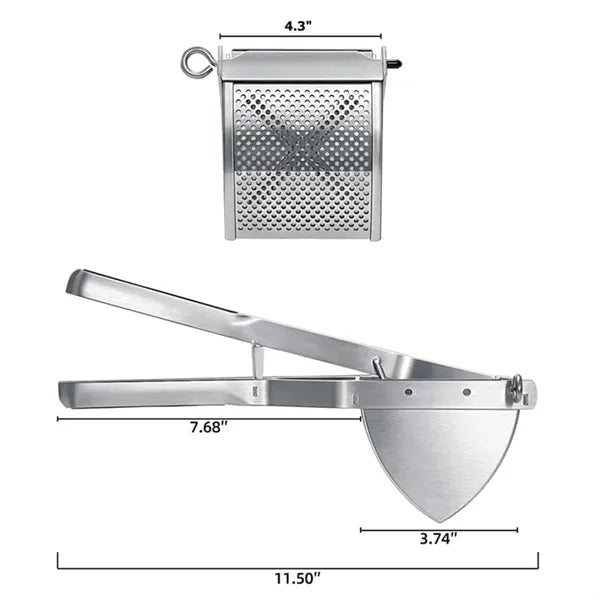 Heavy Duty Potato Masher And Ricer Stainless Steel