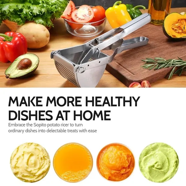 Heavy Duty Potato Masher And Ricer Stainless Steel