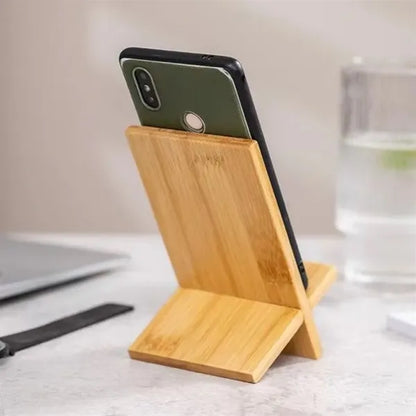 Bamboo Wood Mobile Stand Cellphone Holder