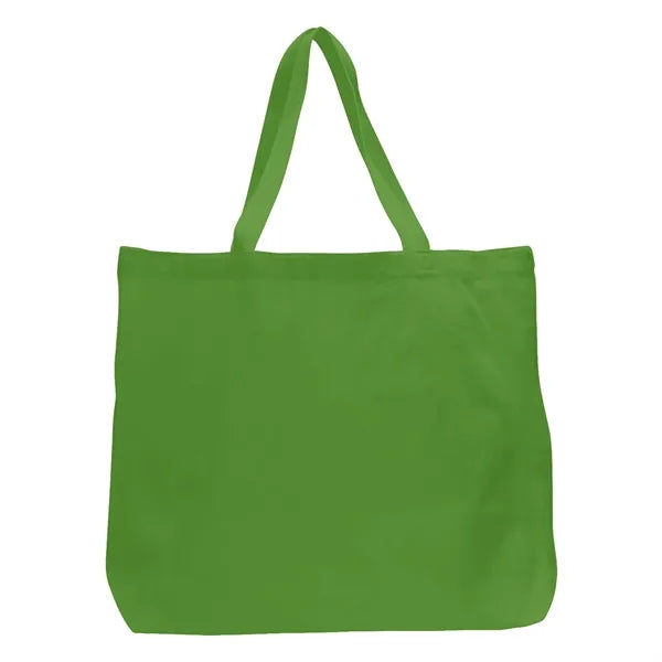 12 oz Large Cotton Canvas Grocery Tote Bag - 20"W x 15"H x