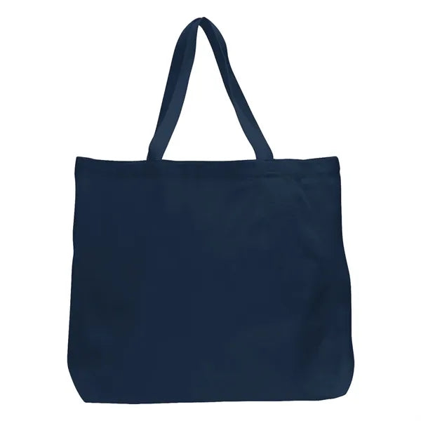 12 oz Large Cotton Canvas Grocery Tote Bag - 20"W x 15"H x