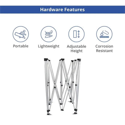 10 ft Aluminum Canopy Tent topper + Hardware