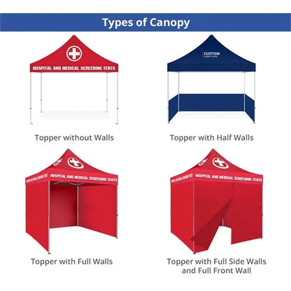 10 ft Aluminum Canopy Tent topper + Hardware