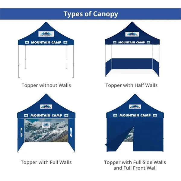 Steel Custom Canopy Tent - Topper and frame (10'x10')