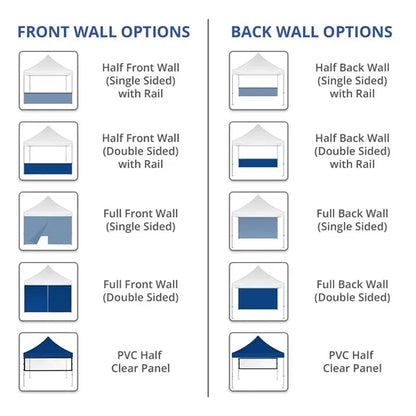 Steel Custom Canopy Tent - Topper and frame (10'x10')