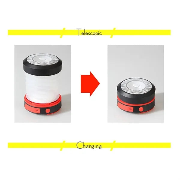 Solar Rechargeable Telescopic Camping Lantern