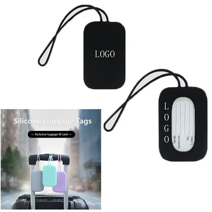 Siliconel Suitcase Luggage Tag With Name ID Card