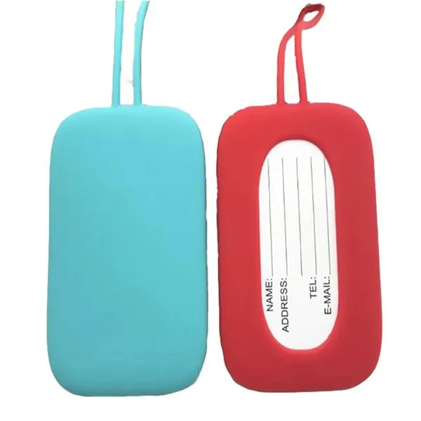 Siliconel Suitcase Luggage Tag With Name ID Card