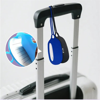 Silicone Luggage Tag With Name ID Card