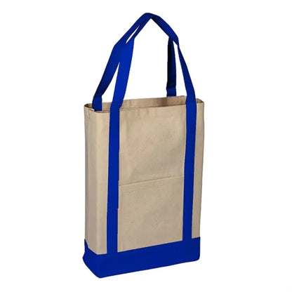 Heavy Duty 18 oz Cotton Canvas Tote Bag - 17"W x 13"H x 5"D